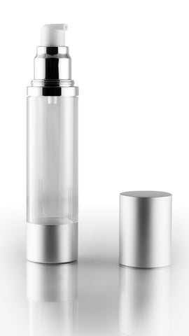 Airless Pump Bottle Refillable Travel Containers 30 ml/1 oz., Clear (Case Pack, 190 Units, Unassembled)
